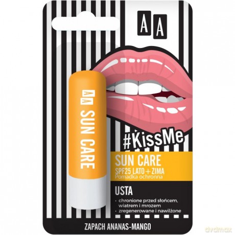 AA #Kiss Me Pomadka ochronna Sun SPF25 Lato+Zima 3.8g