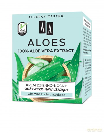 AA Aloes 100% Krem dzienno-nocny odżywczo nawilżający 50 ml