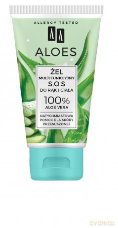 AA Aloes Żel multifunkcyjny S.O.S. do rąk i ciała - 100% Aloe Vera 150 ml