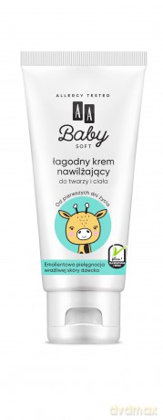 AA Baby Soft Łagodny Krem nawilżający do twarzy i ciała 75 ml