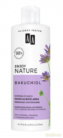 AA Enjoy Nature Bakuchiol Esencja micelarna normalizująca do demakijażu 400 ml