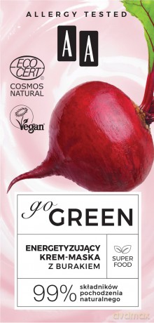 AA Go Green Energetyzujący Krem - maska z burakiem na dzień i noc 50 ml