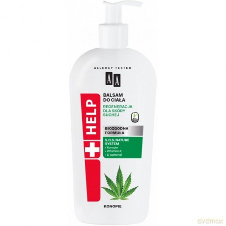 AA HELP Balsam do ciała Konopie - regeneracja dla skóry suchej 400 ml