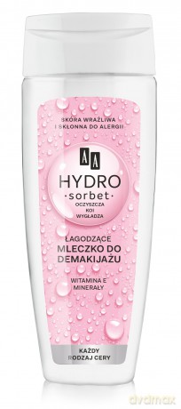 AA Hydro Sorbet Łagodzące Mleczko do demakijażu - każdy rodzaj cery 200 ml