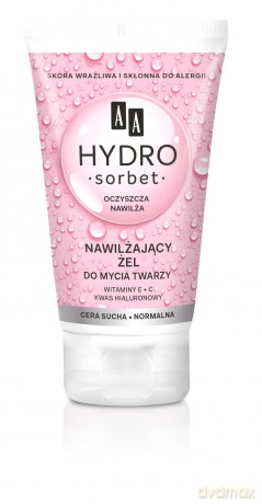 AA Hydro Sorbet Nawilżający Żel do mycia twarzy - cera sucha i normalna 150 ml