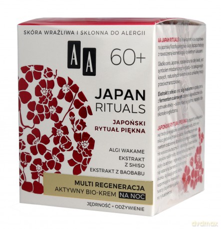 AA Japan Rituals 60+ Aktywny Bio-Krem na noc - multi regeneracja 50 ml