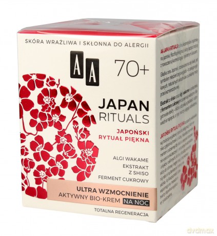 AA Japan Rituals 70+ Aktywny Bio-Krem na noc - ultra wzmocnienie 50 ml