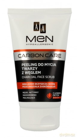 AA Men Carbon Care Peeling do mycia twarzy z węglem 150 ml