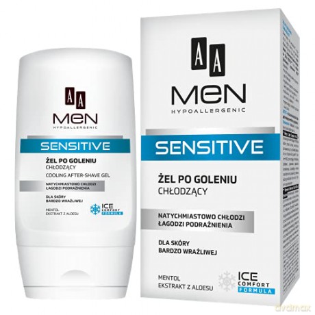 AA Men Hypoallergenic Żel po goleniu chłodzący Sensitive 100 ml