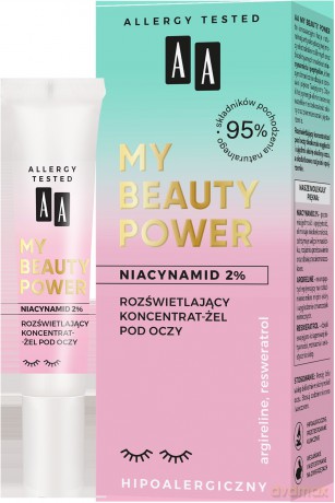 AA My Beauty Power Koncentrat-żel pod oczy rozświetlający 15 ml