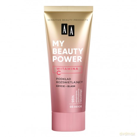 AA My Beauty Power Witamina C Podkład rozświetlający 03 Beige 30 ml