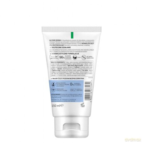 AA Pure Derma Normalizujący Żel oczyszczający - cera normalna,mieszana,wrażliwa 150 ml