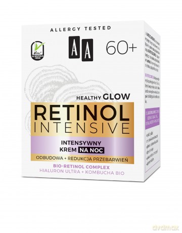 AA Retinol Intensive 60+ Intensywny Krem na noc - redukcja przebarwień + odbudowa 50 ml