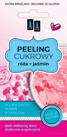 AA Sugar Scrub Peeling cukrowy glicerynowy Róża + Jaśmin 8 ml