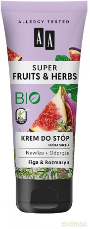 AA Super Fruits & Herbs Krem do stóp nawilżająco-odprężający Figa & Rozmaryn 75 ml