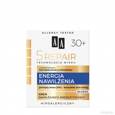 AA Technologia Wieku 5 Repair 30+ Energia Nawilżenia Krem nawilżająco-energetyzujący na dzień 50 ml
