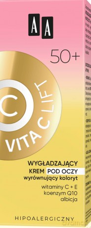 AA Vita C Lift 50+ Wygładzający Krem pod oczy wyrównujący koloryt 15 ml