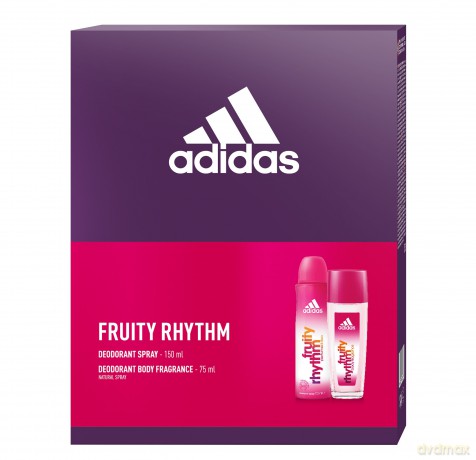 Adidas Zestaw prezentowy Fruity Rhythm (deo spray 150 ml+dezodorant naturalny spray 75 ml)