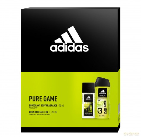 Adidas Zestaw prezentowy Pure Game Men (żel pod prysznic 250 ml+ deo atomizer 75 ml)