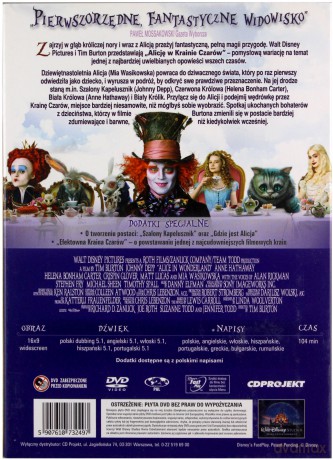 Alicja w Krainie Czarów (2010) (Tim Burton) [DVD]