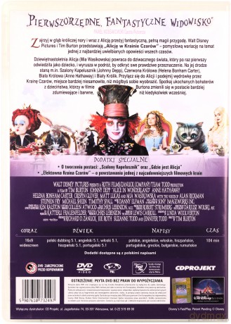 Alicja w Krainie Czarów (2010) (Tim Burton) [DVD]