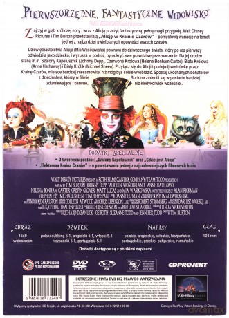 Alicja w Krainie Czarów (2010) (Tim Burton) [DVD]
