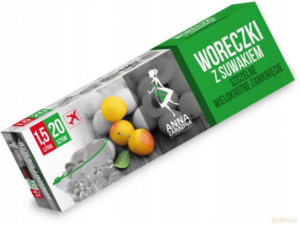 Anna Zaradna Woreczki z suwakiem 1,5L 20 szt box