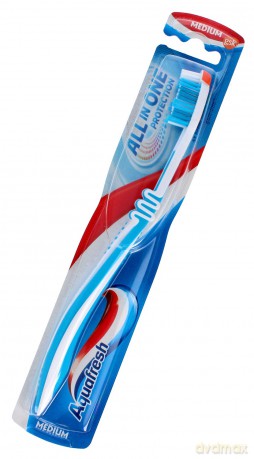 Aquafresh All In One Protection Szczoteczka do zębów Medium - mix kolorów 1szt