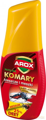 AROX Płyn Deet Medium na komary,kleszcze i meszki 50 ml
