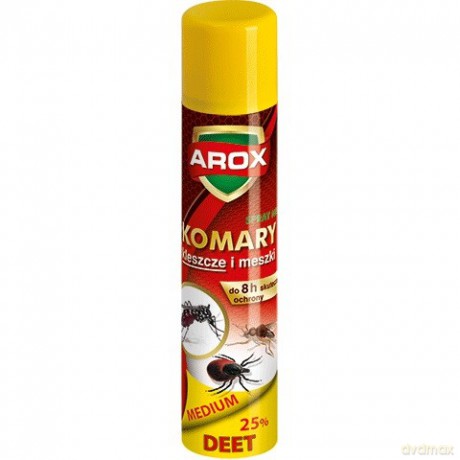 AROX Spray Deet Medium na komary,kleszcze i meszki 90 ml