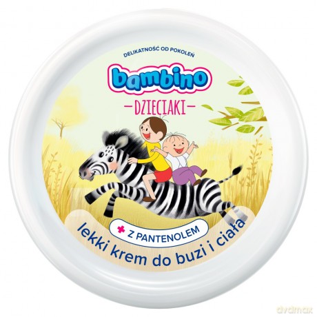 Bambino Dzieciaki Lekki Krem do buzi i ciała Zebra 250 ml