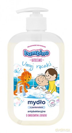 Bambino Dzieciaki Mydło w płynie antybakteryjne "Umyj Rączki" 500 ml