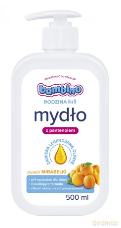 Bambino Rodzina Mydło w płynie z pantenolem - Mirabelka 500 ml