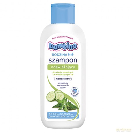 Bambino Rodzina Szampon do włosów odświeżający - włosy normalne i przetłuszczające się 400 ml