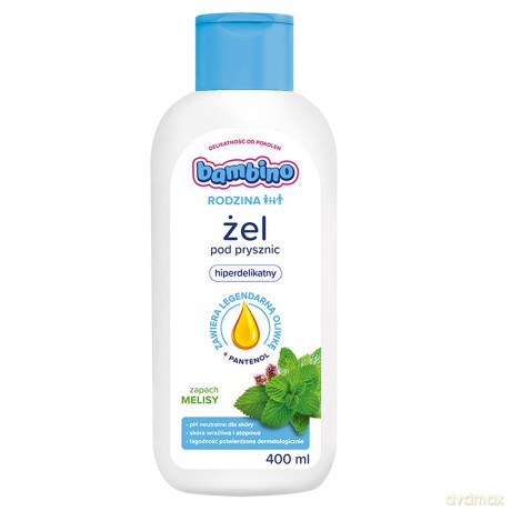 Bambino Rodzina Żel pod prysznic hiperdelikatny - zapach Melisyy 400 ml