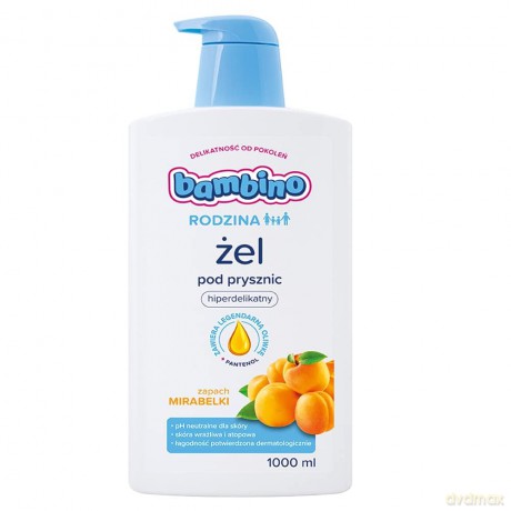 Bambino Rodzina Żel pod prysznic hiperdelikatny - Zapach Mirabelki 1000 ml