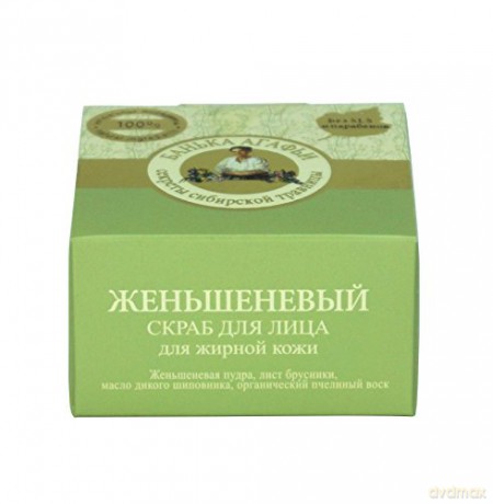 Bania Agafii Scrub do twarzy Żeńszeniowy - Cera tłusta 100 ml