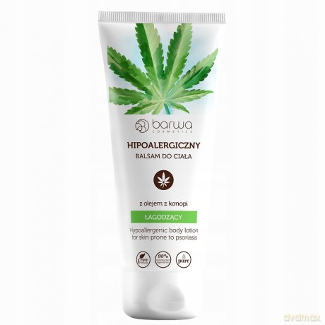 BARWA Hipoalergiczna Balsam do ciała łagodzący - z olejem z konopi 200 ml