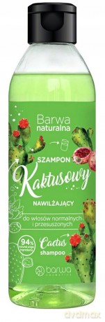 BARWA Naturalna Kaktus Nawilżający Szampon do włosów normalnych i przesuszonych 300 ml