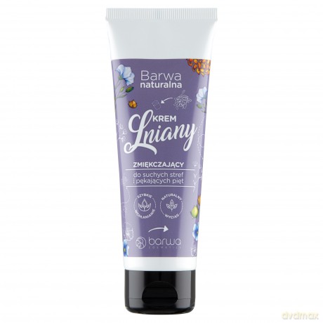 BARWA Naturalna Krem Lniany do suchych stref i pękających pięt - zmiękczający 75 ml