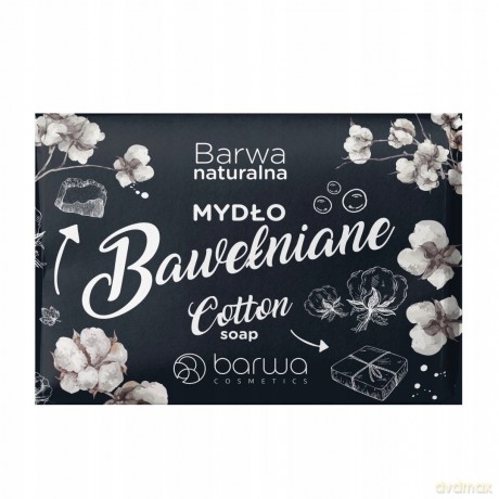 BARWA Naturalna Mydło w kostce Bawełniane 100g