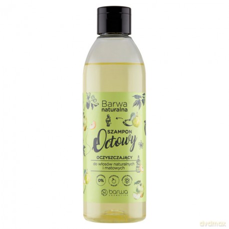 BARWA Naturalna Szampon do włosów Octowy oczyszczający- włosy naturalne i matowe 300 ml