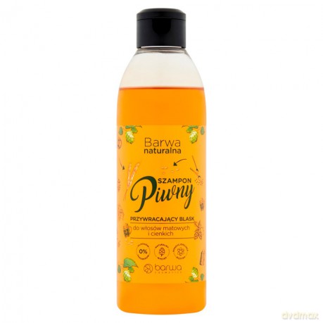 BARWA Naturalna Szampon do włosów Piwny przywracający blask - włosy cienkie i matowe 300 ml