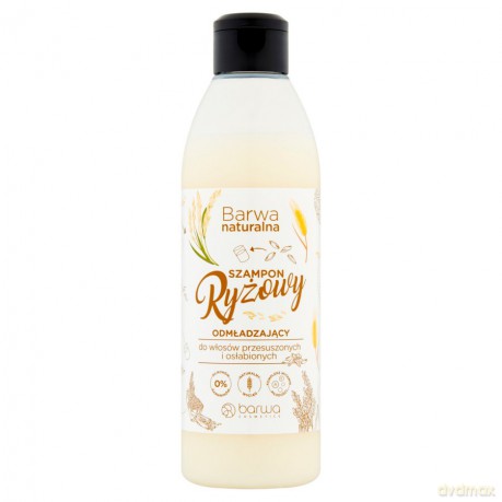 BARWA Naturalna Szampon do włosów Ryżowy odmładzający - włosy przesuszone i osłabione 300 ml