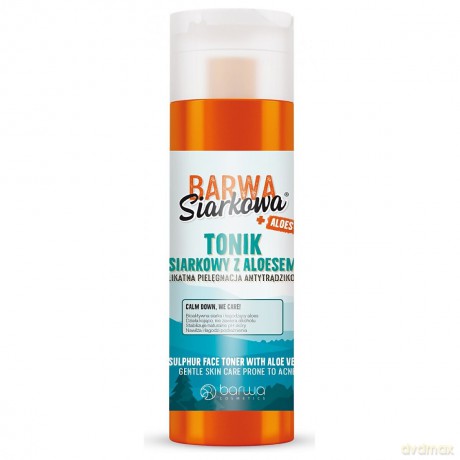 BARWA Siarkowa + Aloes Tonik siarkowy z aloesem - pielęgnacja antytrądzikowa 200 ml