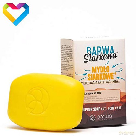 BARWA Siarkowa Mydło w kostce siarkowe antytrądzikowe 100g