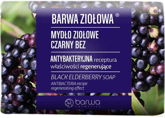 BARWA Ziołowa Mydło ziołowe w kostce Czarny Bez 100g