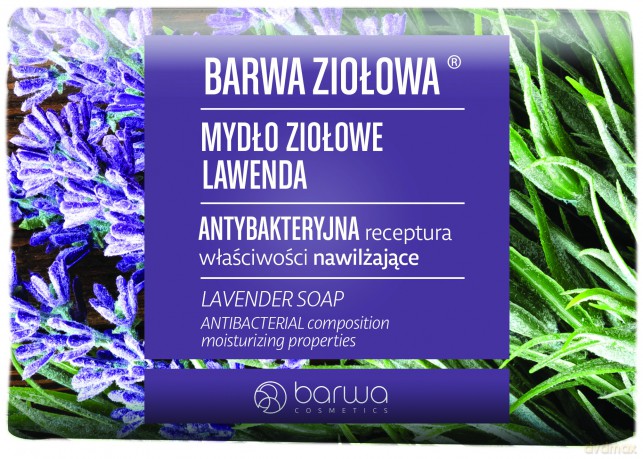 BARWA Ziołowa Mydło ziołowe w kostce Lawenda 100g