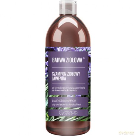 BARWA Ziołowa Szampon do włosów Lawenda - włosy przetłuszczające się i z łupieżem 480 ml