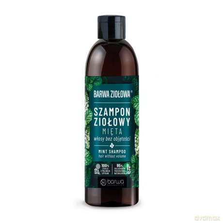 BARWA Ziołowa Szampon do włosów Mięta - włosy bez objętości 250 ml